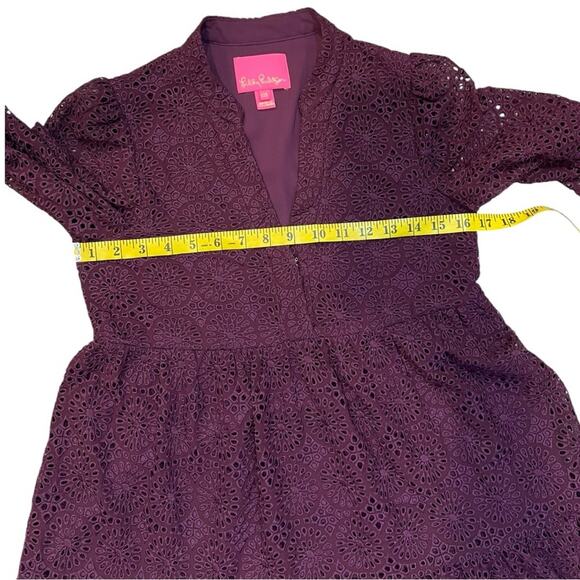 Lilly Pulitzer Winona long sleeve Eyelet Swing Dress - Picture 15 of 16